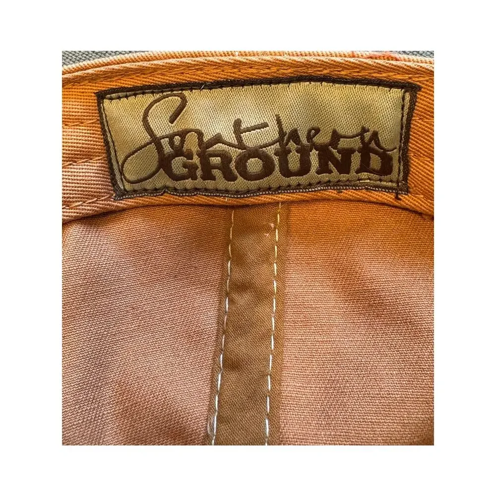 Zac Brown Band Southern Ground Hat Burnt Orange Distressed Strapback Cap ZBB